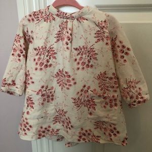 Bonpoint winter 18-19 baby girl long sleeve dress
